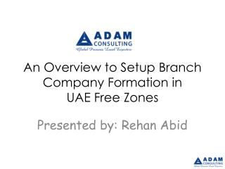 An Overview to Setup Branch Company Formation in UAE Free Zones