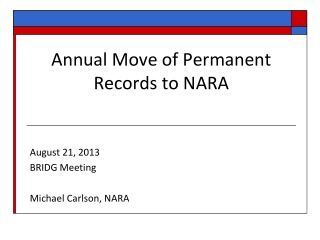 Nara Records Life Cycle PowerPoint (PPT) Presentations, Nara Records ...