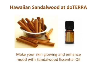 Hawaiian Sandalwood Essential Oil at doTERRA