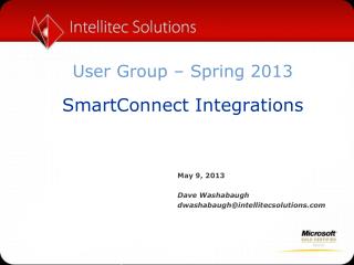 User Group – Spring 2013