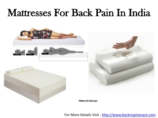 Mattresses for Back Pain in India