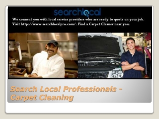 Search Local Professionals - Carpet Cleaning