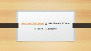 Choose Best Hair Color Brand