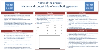 Name of the project Names and contact info of contributing persons