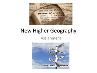 New Higher Geography