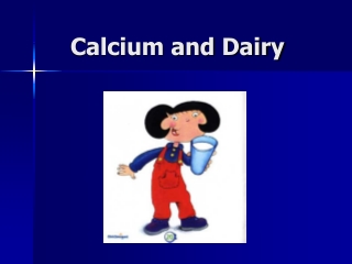 Calcium and Dairy