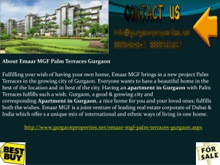 Emaar MGF Palm Terraces Gurgao