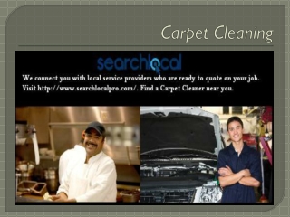 Search Local Professionals - Carpet Cleaning