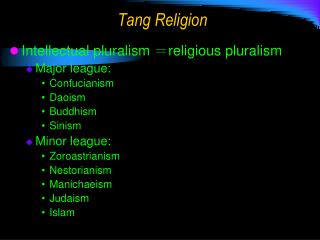 Tang Religion