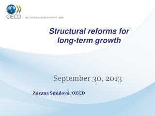 Structural reforms for long-term growth