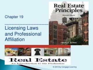 Chapter 19 ________________ Licensing Laws and Professional Affiliation