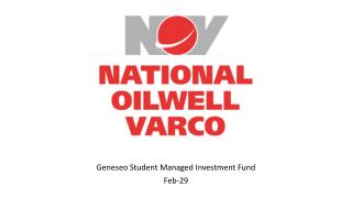 Geneseo Student Managed Investment Fund Feb-29