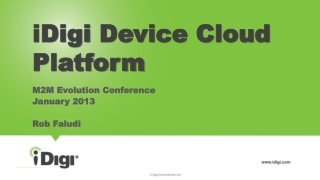 iDigi Device Cloud Platform