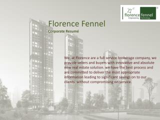 Florence Fennel Corporate Resumé