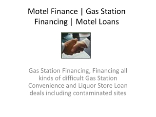 Motel Finance | Gas Station Financing | Motel Loans