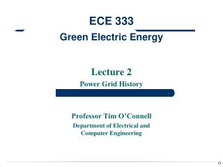 ECE 333 Green Electric Energy