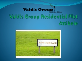 Valdis Group Residential Plot Attibele