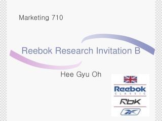Reebok Research Invitation B