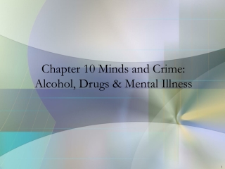Chapter 10 Minds and Crime: Alcohol, Drugs & Mental Illness