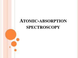 Atomic-absorption spectroscopy
