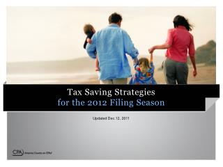 Tax Saving Strategies for the 2012 Filing Season