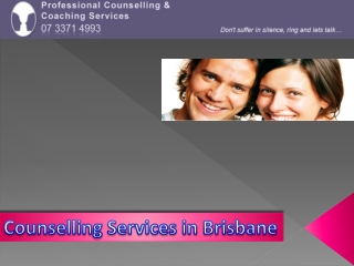 Counselling Services in Brisbane