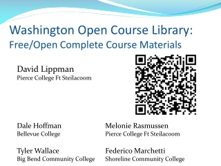 Washington Open Course Library: Free/Open Complete Course Materials