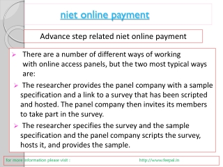 Why You Need a niet online payment
