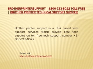 Brotherprintersupport | 1800-713-8022 Toll Free | Brother P