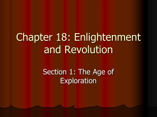 Chapter 18: Enlightenment and Revolution