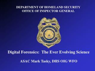 DEPARTMENT OF HOMELAND SECURITY OFFICE OF INSPECTOR GENERAL