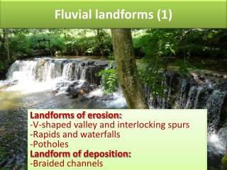 Fluvial landforms (1)