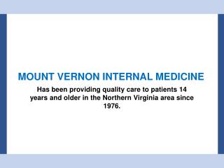 Mount Vernon Internal Medicine - Family Doctor & Physician in Alexandria