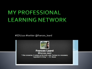 My Professional Learning Network