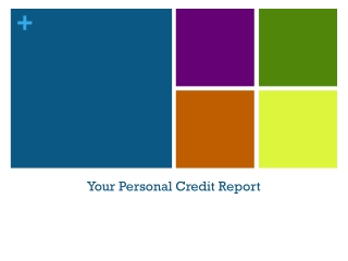 Your Personal Credit Report