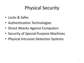 PPT - Physical Security PowerPoint Presentation - ID:4923158