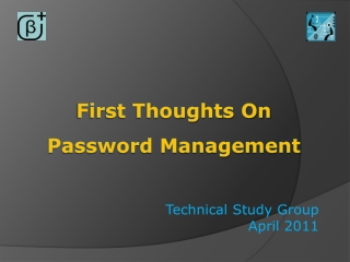 First Thoughts On Password Management