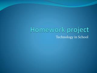 Homework project