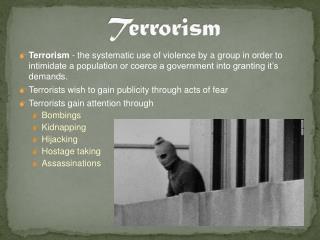 Terrorism