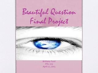 Beautiful Question Final Project