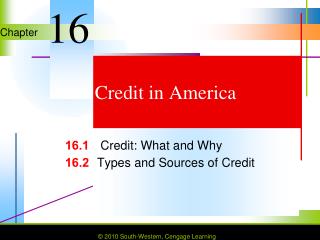 Credit in America