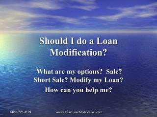 Loan Modification Presentation