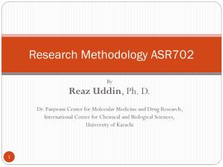 Research Methodology ASR702
