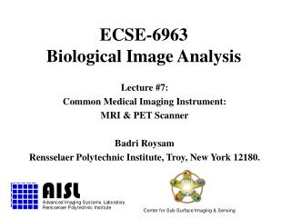 ECSE-6963 Biological Image Analysis
