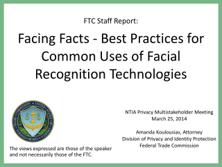 FTC Staff Report: