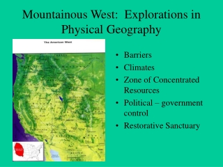Mountainous West: Explorations in Physical Geography