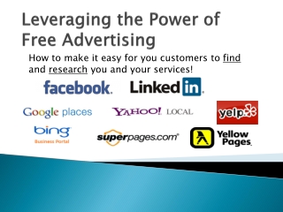 Leveraging the Power of Free Advertising
