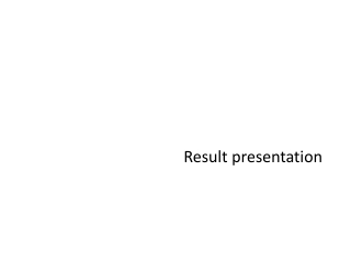 Result presentation