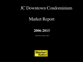 JC Downtown Condominium Market Report