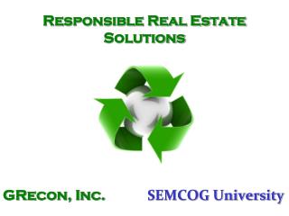 Responsible Real Estate Solutions